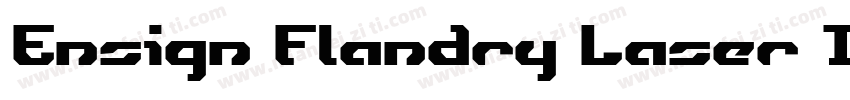 Ensign Flandry Laser Italic字体转换